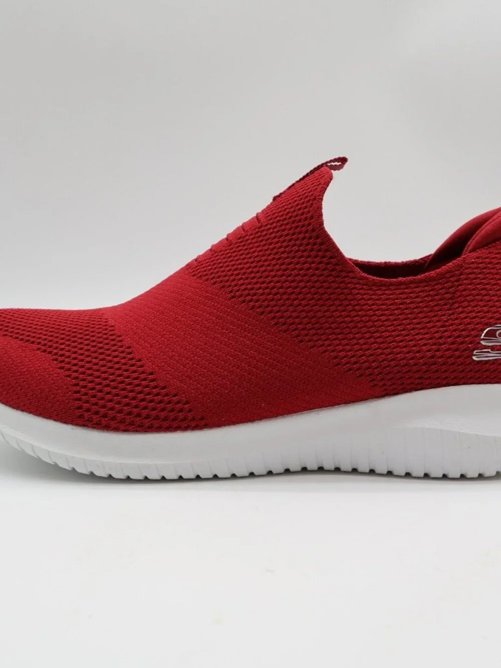 Skechers Ultra Flex First Take Women's Red Slip-On Sneakers Size 9